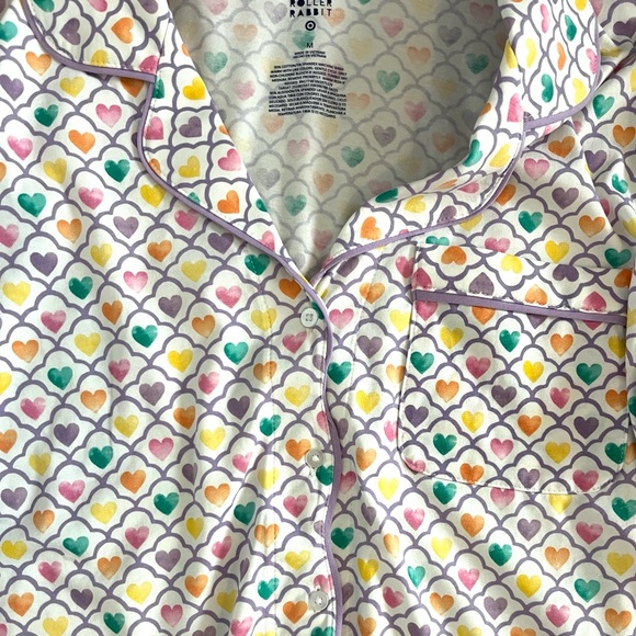 Roller Rabbit Store Exclusive Geo Hearts Shorts Pajama Set
